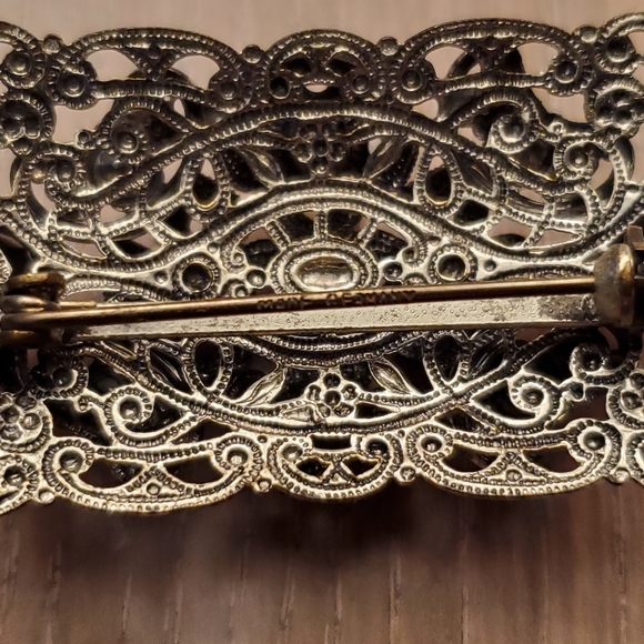 Vintage filigree Made in Germany brooch. RARE - Picture 5 of 13